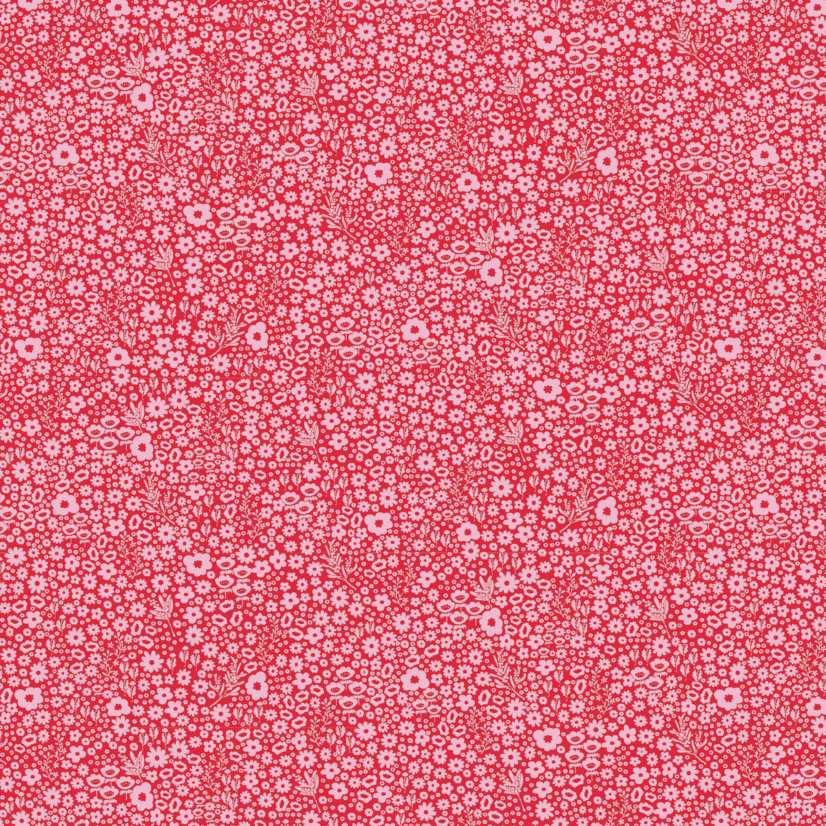 Ditsy Daisy Christmas Red DV2168 - Devonstone
