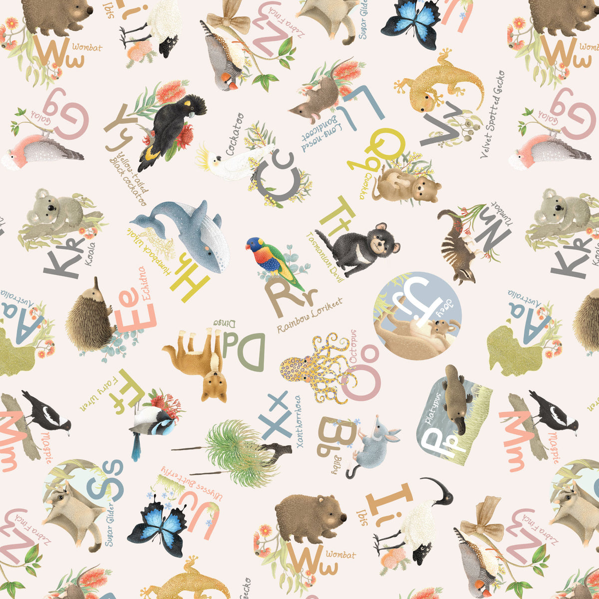 Jen Digital Art - Australian Animal Alphabet