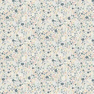 Ditsy Daisy Light Grey/Blue DV2152 - Devonstone