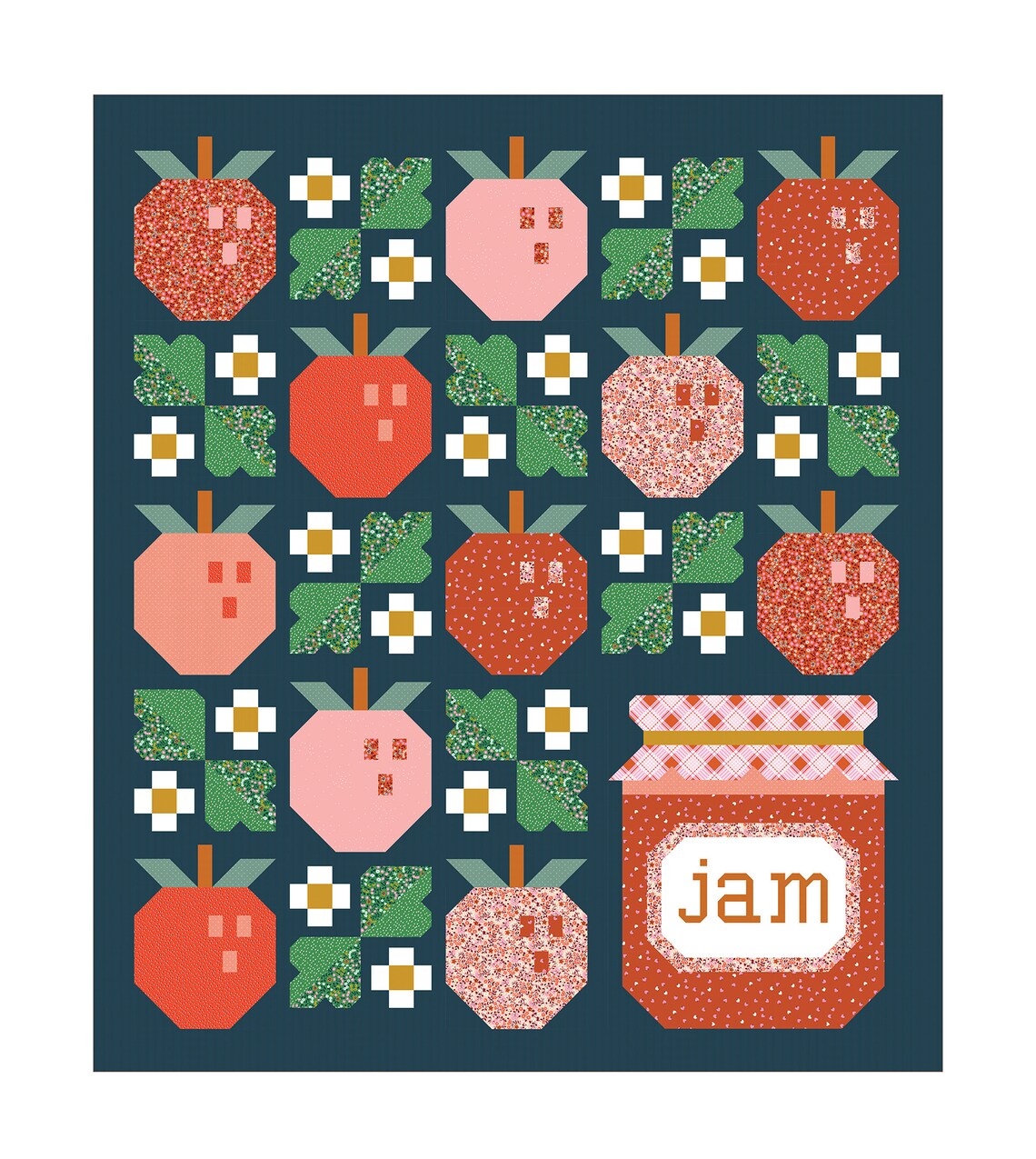 Pineberry Quilt Paper Pattern