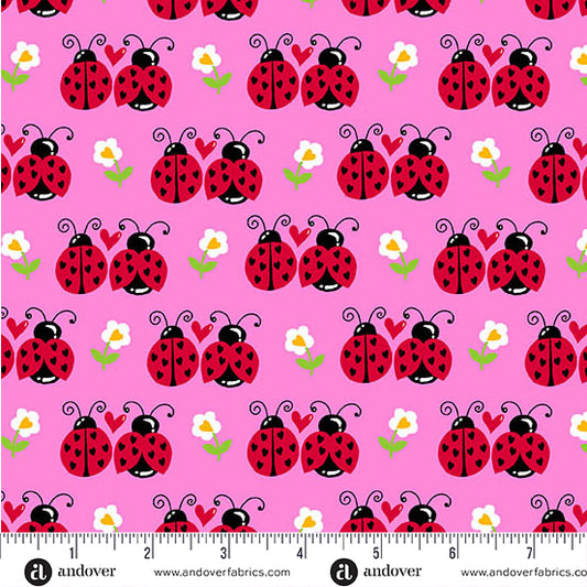 Little Ladies by Tami Jones Flutter Friends Hot Pink