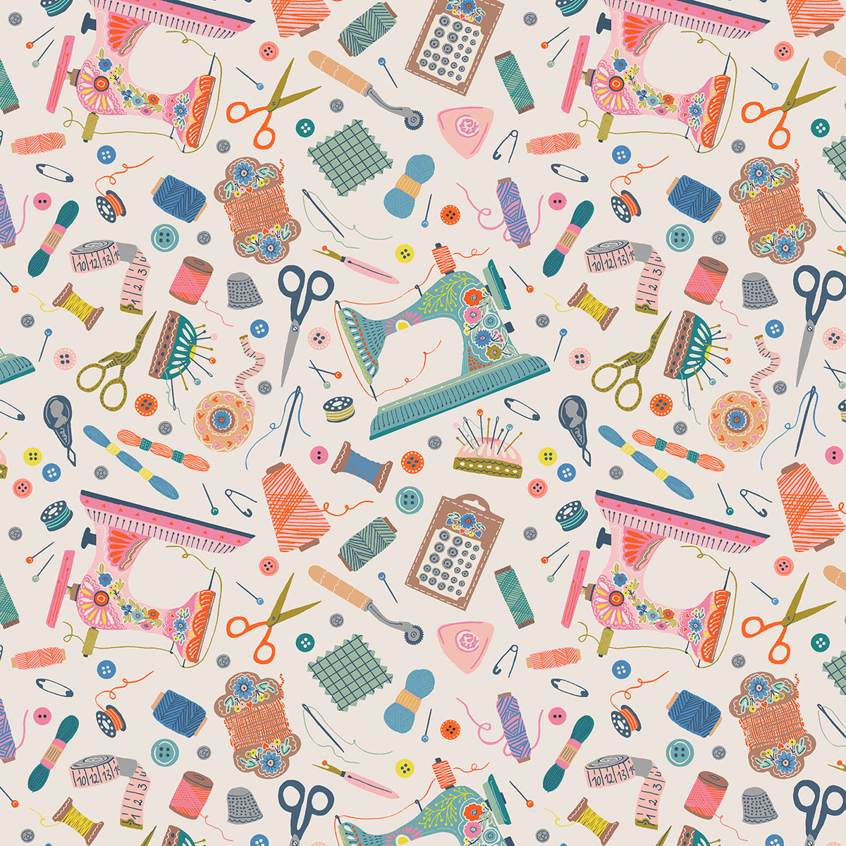 Country Sewing Club -  Fat Quarter Bundle 8-Piece - Thread & Ink Design.Studio