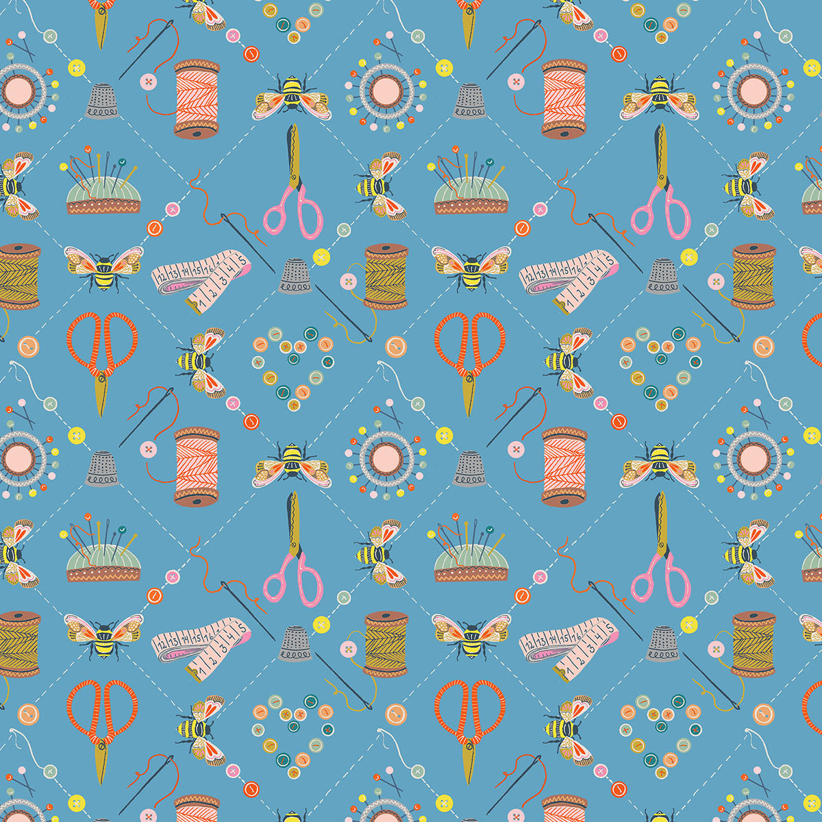Country Sewing Club -  Fat Quarter Bundle 8-Piece - Thread & Ink Design.Studio