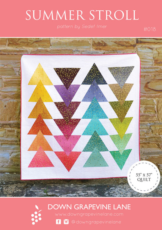 Summer Stroll Quilt Paper Pattern