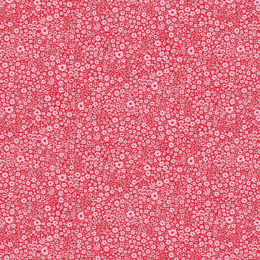 Ditsy Daisy Christmas Red  DV2168 - Devonstone