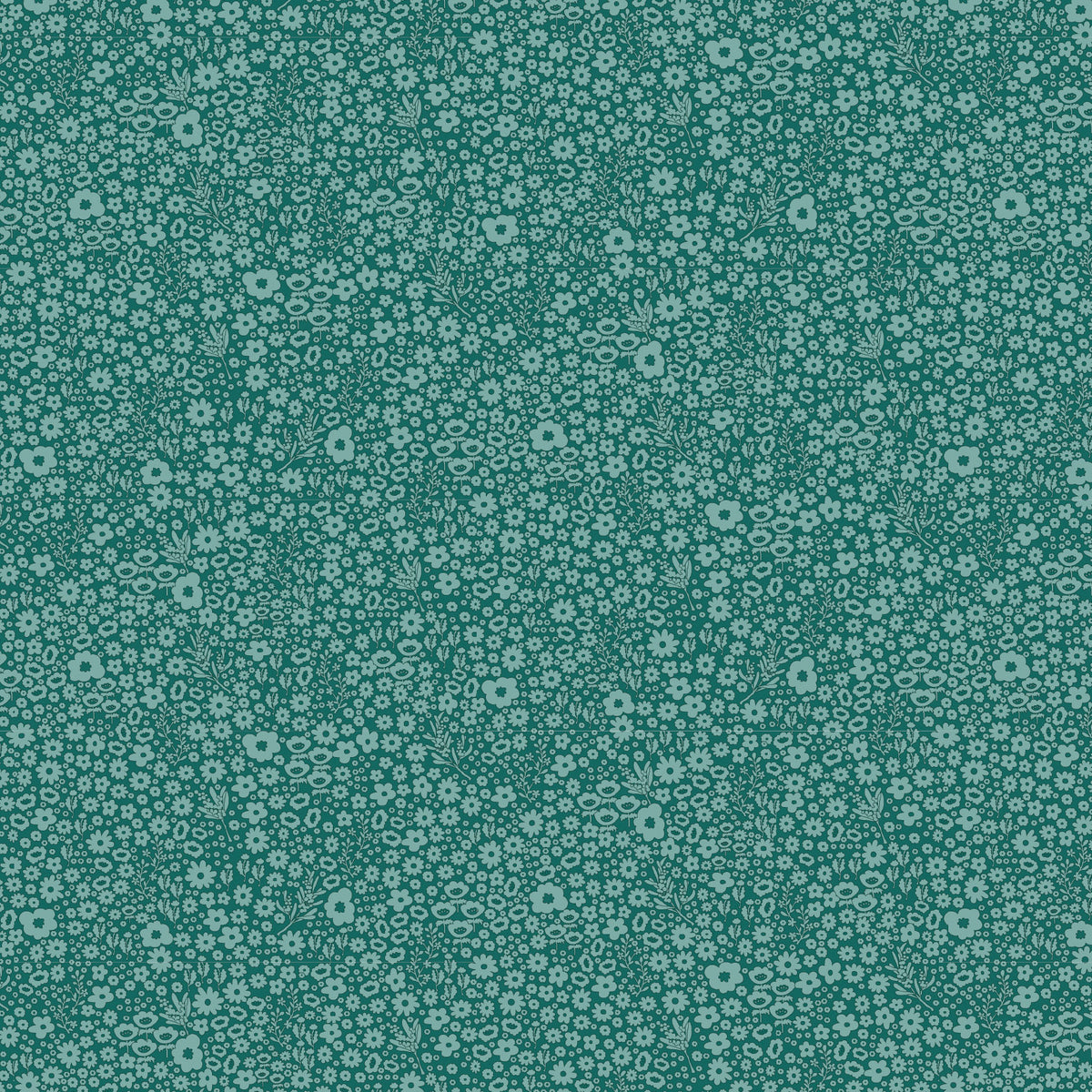 Ditsy Daisy Christmas Green  DV2169 - Devonstone