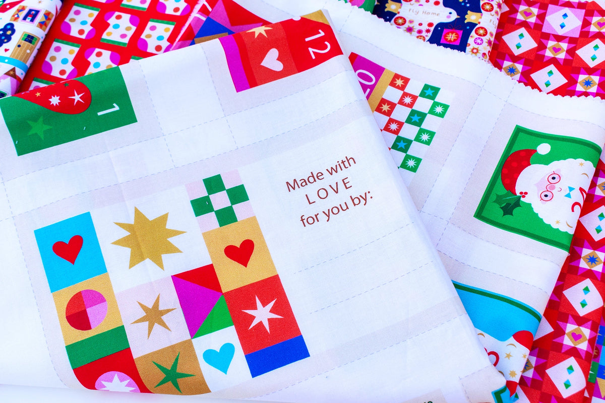 Home For Christmas -  Fat Quarter Bundle 7 Piece + 1 Panel - Thread & Ink Design.Studio