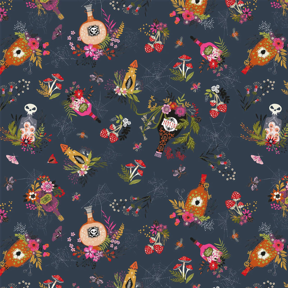 Hocus Pocus -  Fat Quarter Bundle 8 Piece + 1 Panel - Thread & Ink Design.Studio