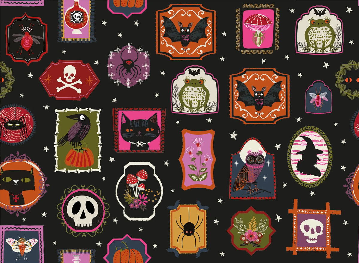 Hocus Pocus -  Fat Quarter Bundle 8 Piece + 1 Panel - Thread & Ink Design.Studio