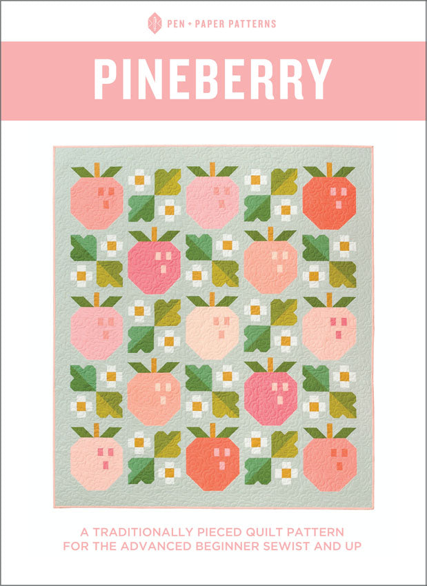 Pineberry Quilt Paper Pattern