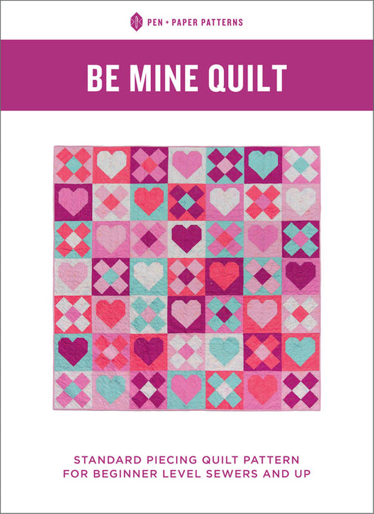 Be Mine Quilt Paper Pattern