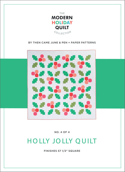 The Holly Jolly Quilt Paper Pattern