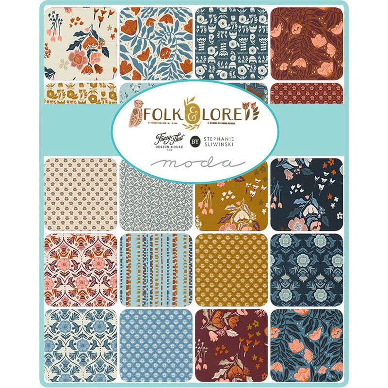 Moda Folk & Lore Fat Eighth Bundle 45600F8
