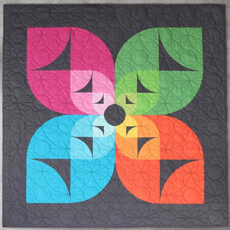 Wallflower Quilt Paper Pattern