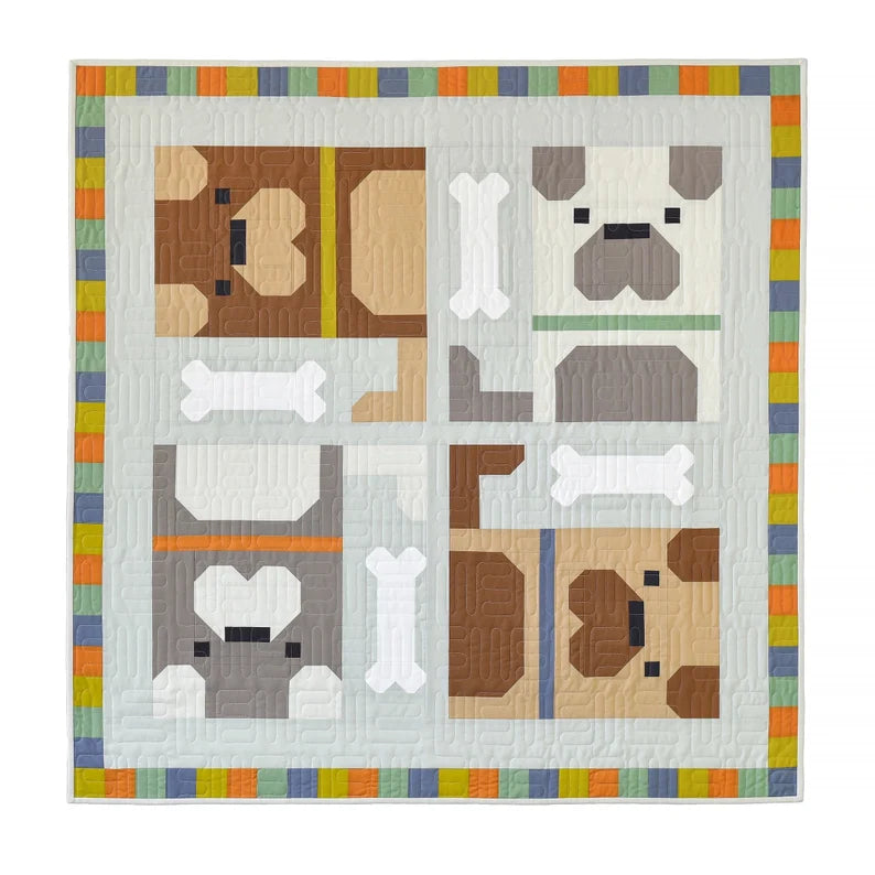 Dog Pile Quilt Paper Pattern
