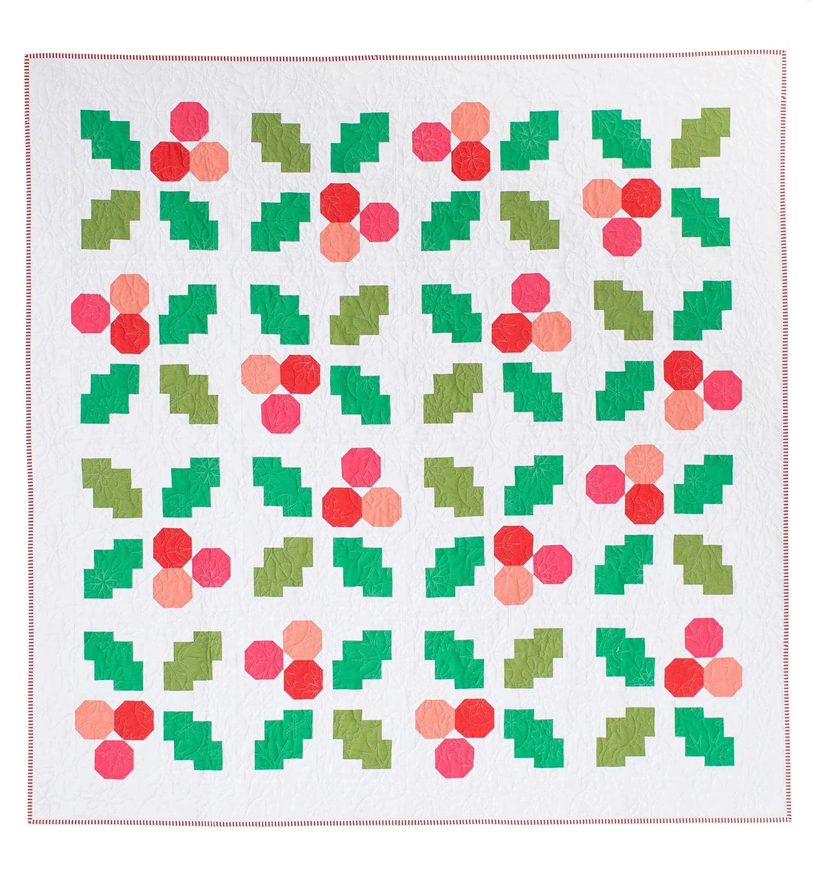 The Holly Jolly Quilt Paper Pattern